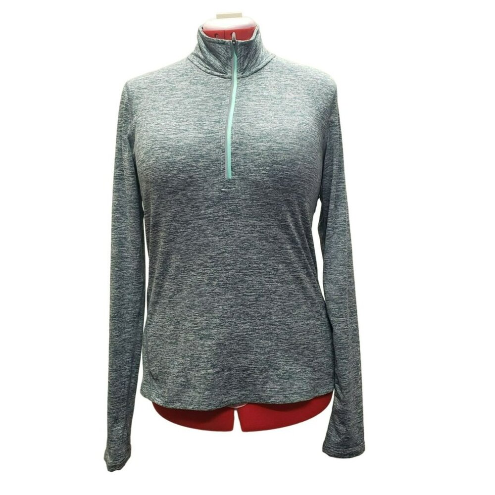 Nike Dri-Fit Element Half Zip Running Top Long Sleeve Medium, Green Space Dye